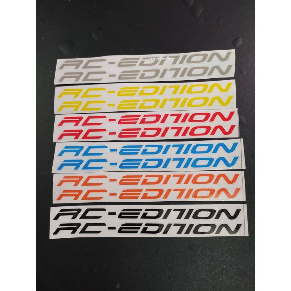 Tem Dán Phuộc RC EDITION Nhiều Màu Chọn Lựa  - Decal In Chất Lượng
