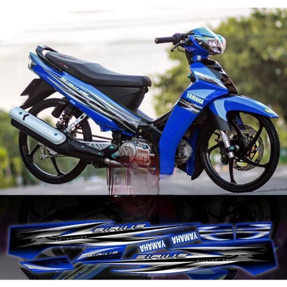 Tem rời Sirius mẫu Zin mới phối đủ màu xe