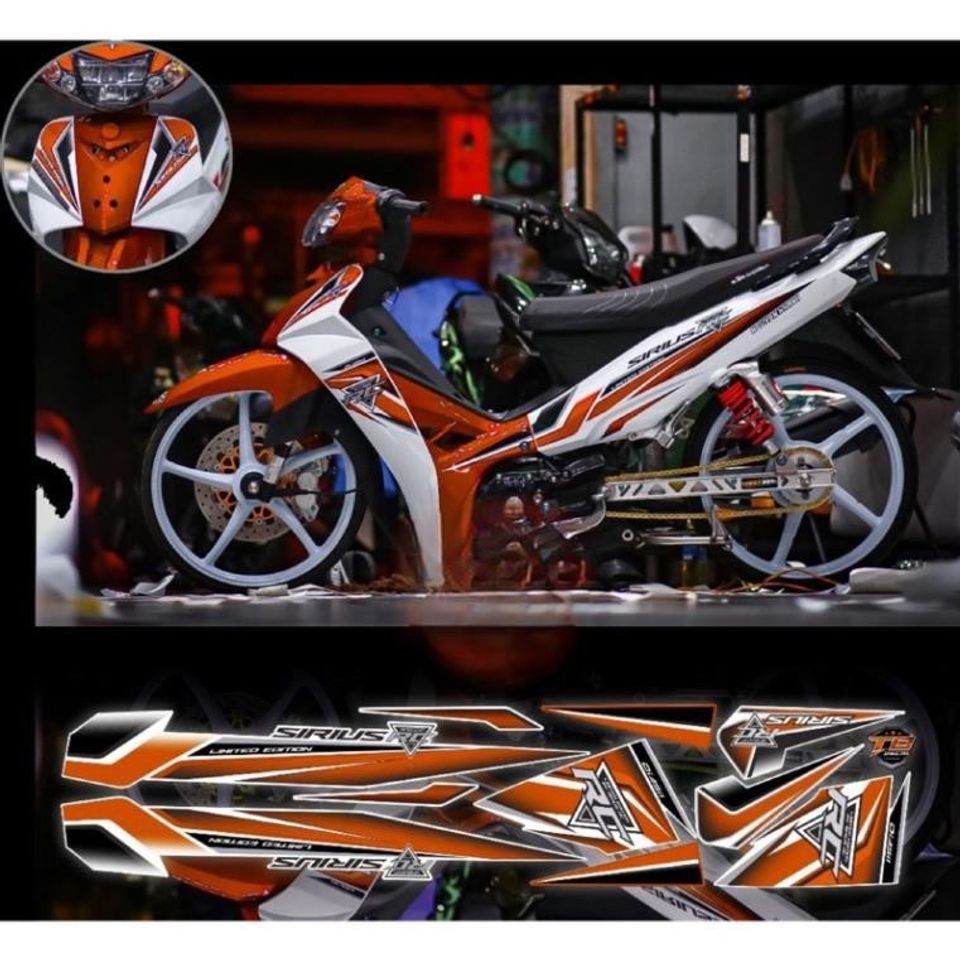 Tem rời Sirius Rc V3 HOt Xe trắng mới 2024 phối nhiều màu