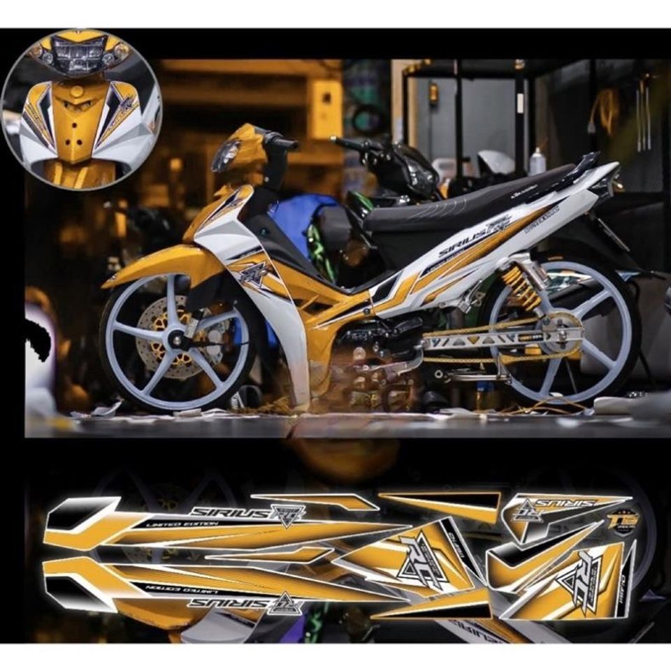 Tem rời Sirius Rc V3 HOt Xe trắng mới 2024 phối nhiều màu