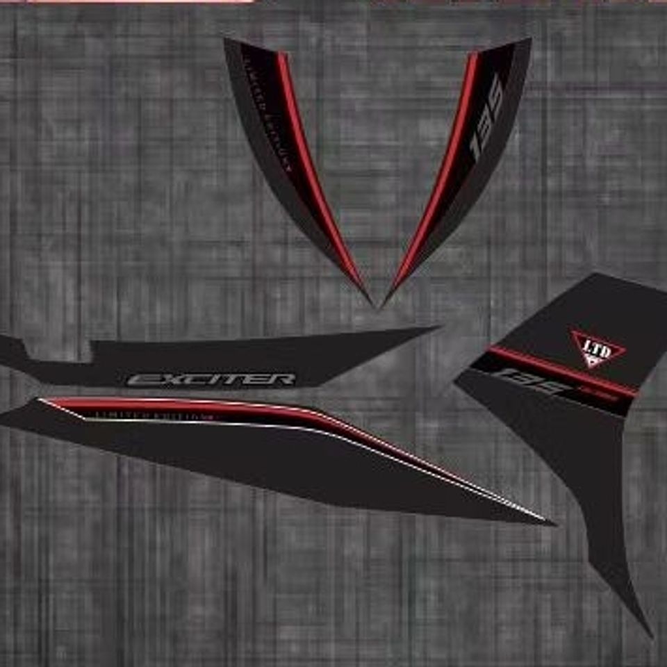 Tem Ex 135 LTD 2011 Dán Xe Đen Nhám  - Decal In Chất Lượng