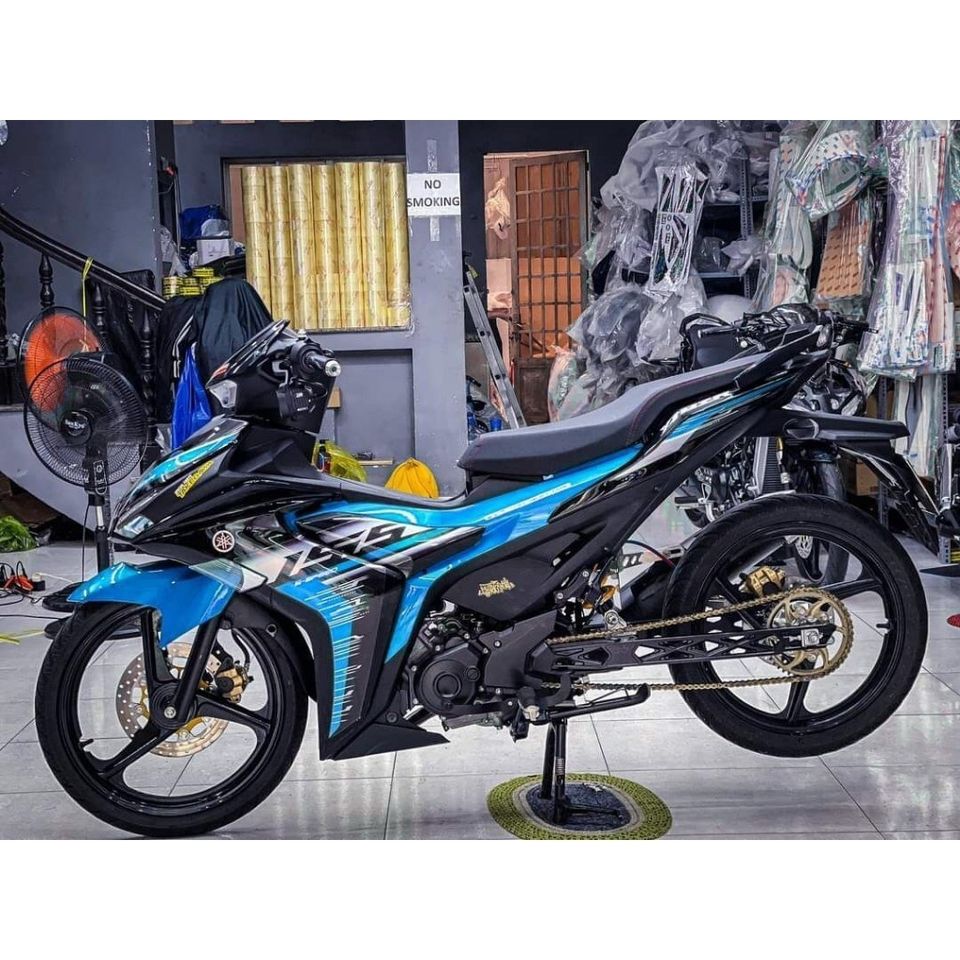 Tem rời exciter 155 đen Nhiều màu theo yêu cầu mẫu ( HÓT ) 2023 , tem 3 lớp bền màu - Decal Cao Cấp Nhất
