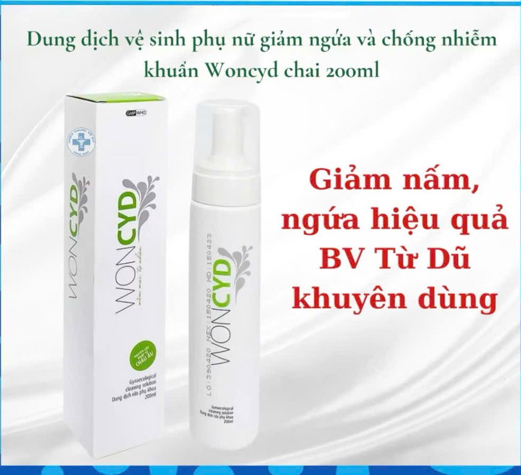 Dung Dịch Vệ Sinh Phụ Nữ Woncyd 200ml Chính Hãng – Làm Sạch Dịu Nhẹ, Cân Bằng pH