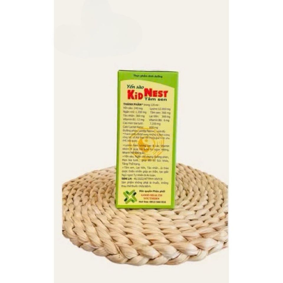 Siro Kid Nest Tâm Sen hỗ trợ giấc ngủ cho bé và ăn ngon(Chai lớn 150 ml)