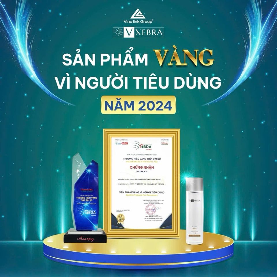 [CHÍNH HÃNG] Nước tẩy trang Vxebra tẩy sạch lớp trang điểm bụi bẩn dưỡng trắng da