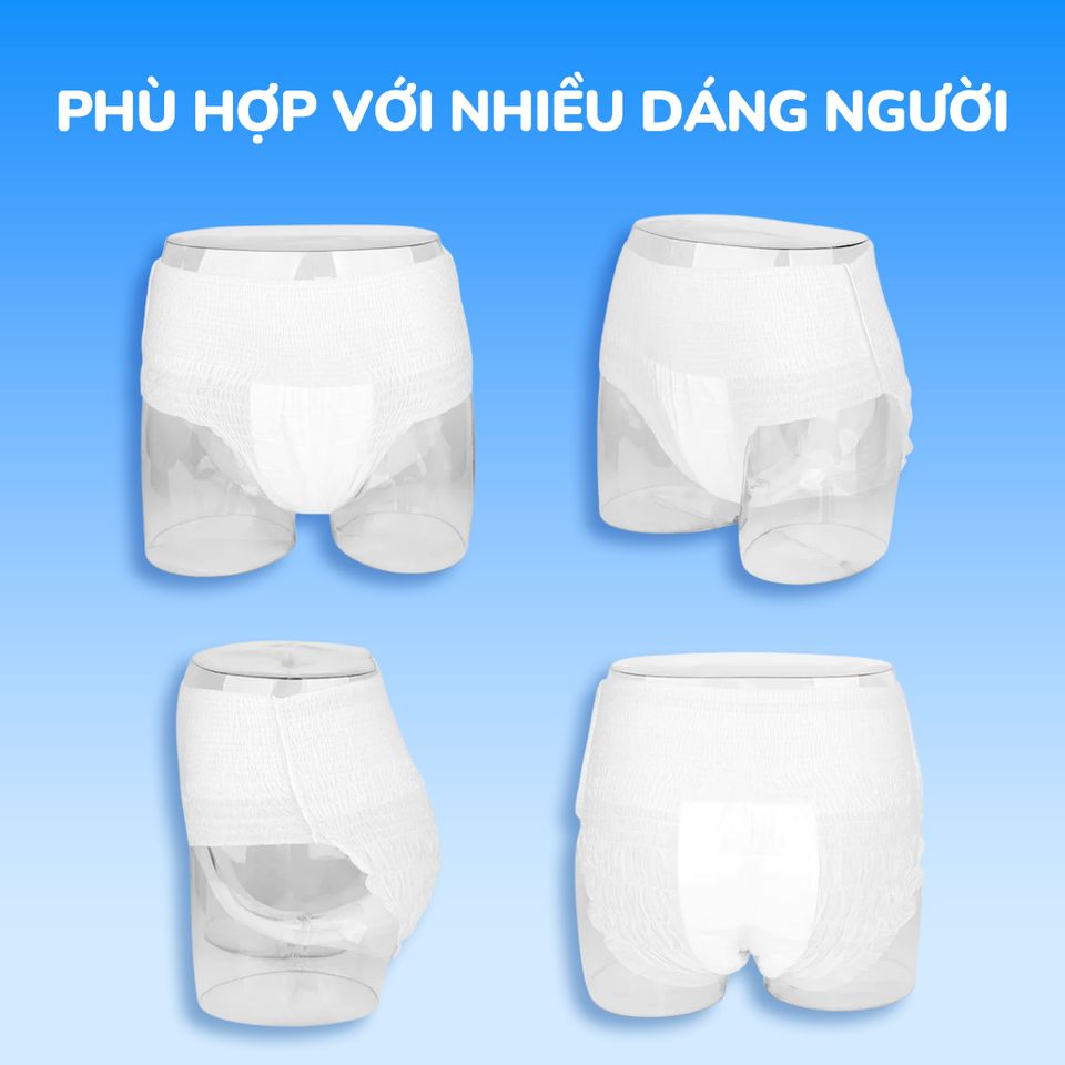 [Sỉ] Băng vệ sinh quần siêu mỏng Topgia bịch 5 miếng vải không dệt mềm mại, thấm hút tốt khô ráo