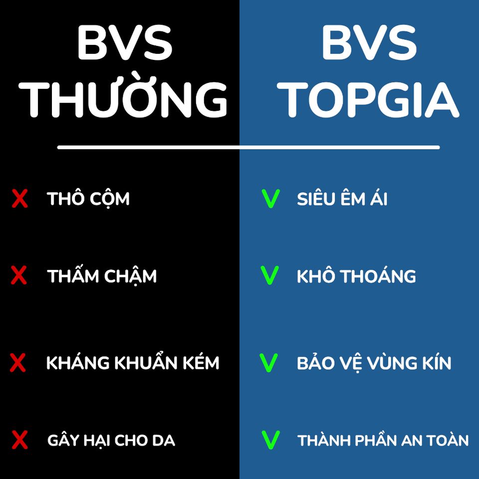 [Sỉ] Băng vệ sinh quần siêu mỏng Topgia bịch 5 miếng vải không dệt mềm mại, thấm hút tốt khô ráo
