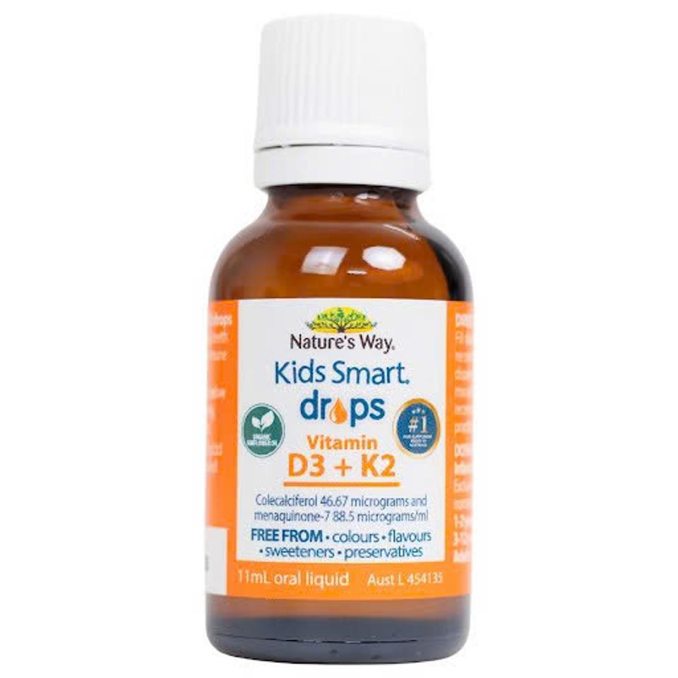 Nature’s Way Kids Smart Drops Vitamin D3K2 Thế Hệ Mới Cho Bé (Hộp 11ml)