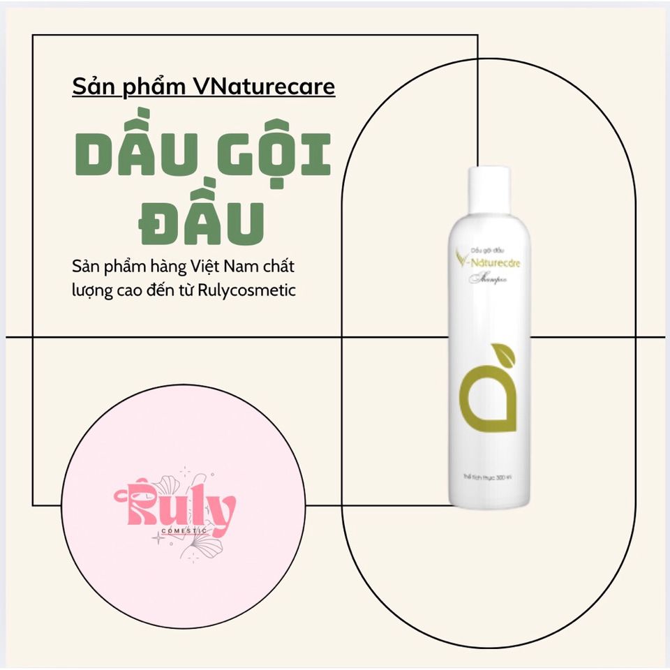 [Chính hãng] Dầu gội đầu V - Naturecare 330ml - Bảo vệ và giúp tóc óng ả, mượt mà