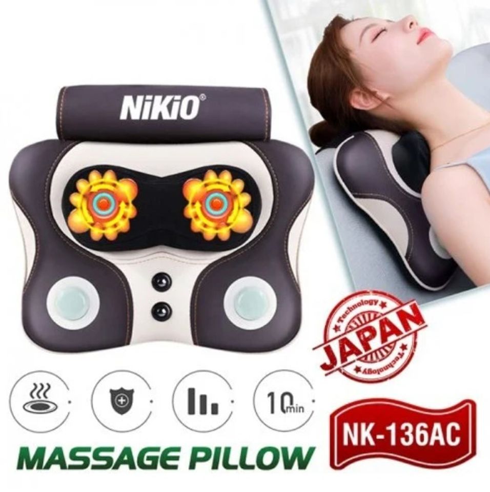 Máy massage cổ vai gáy Nikio NK-136AC - Xoa bóp lưng và hỗ trợ giảm đau hiệu quả