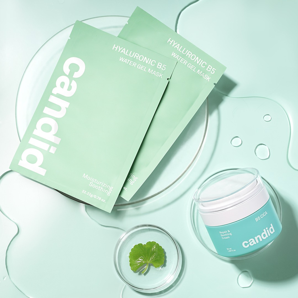 Mặt Nạ CANDID Cẩp Ẩm, Phục Hồi Da Candid Hyaluronic B5 Water Gel Mask