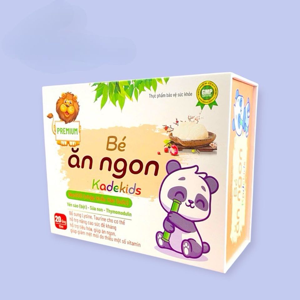 Siro Bé Ăn Ngon Kadekids nâng cao đề kháng,hỗ trợ tiêu hoá,giúp bé ăn ngon( Hộp 20 ống)