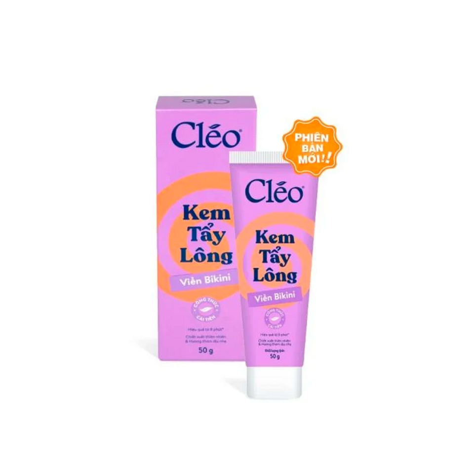 Kem Tẩy Lông Bikini Cleo 50g - Sản Phẩm Chuyên Dụng Cho Da Nhạy Cảm, Dưỡng Ẩm Với Khoai Tây & Mật Ong