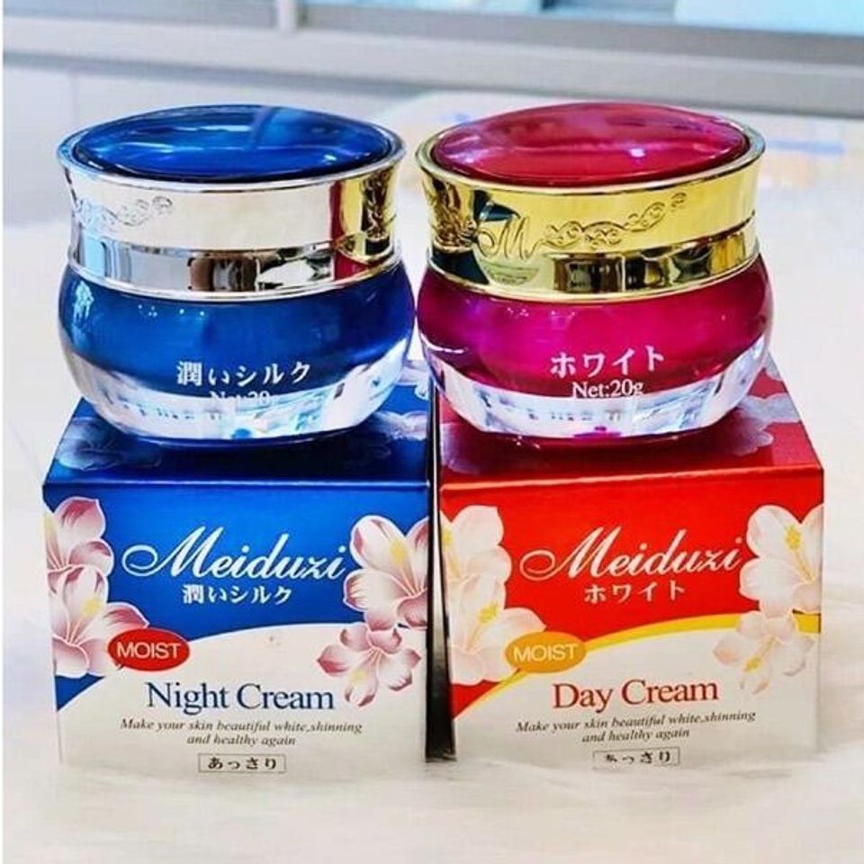 Kem Dưỡng Trắng Da Meiduzi Day Night Cream 20g Nhật Bản – Mờ Nám Tàn Nhang, Giảm Thâm, Dưỡng Ẩm