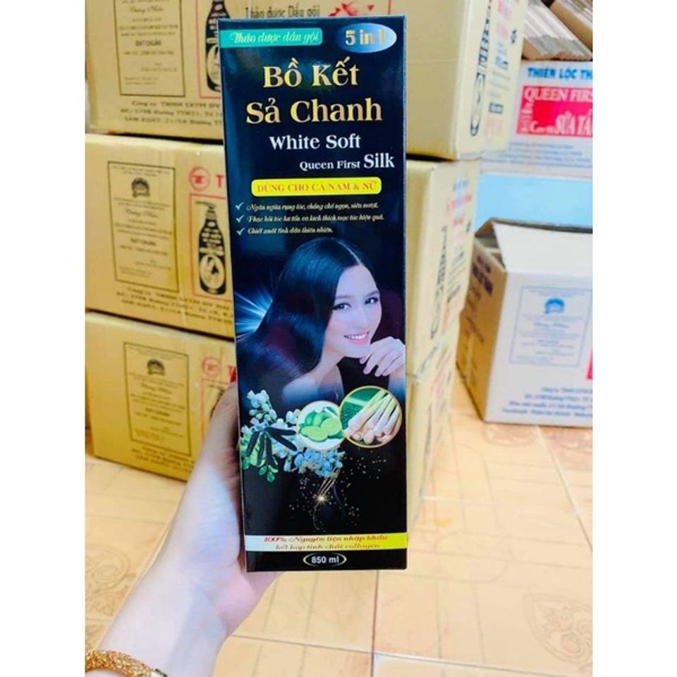 Dầu Gội Đầu Bồ Kết Sả Chanh 850ml Dầu Gội Bồ Kết Chanh Xả Bưởi 850ml - 1 Chai Bồ Kết Siêu Thơm, Mượt Tóc