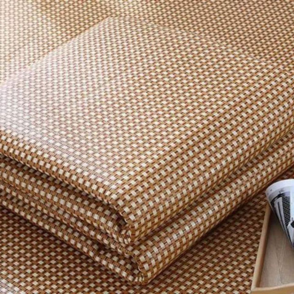 Chiếu Điều Hoà Sợi Mây Lót Lụa Cao Cấp Chiếu Có Chun Cài Góc