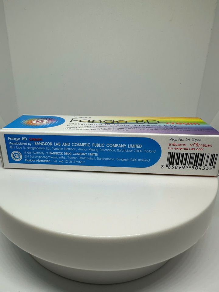 Kem bôi da Fango-BD Cream 15g, Kem bôi ngứa da, nấm da Fango B Thái Lan