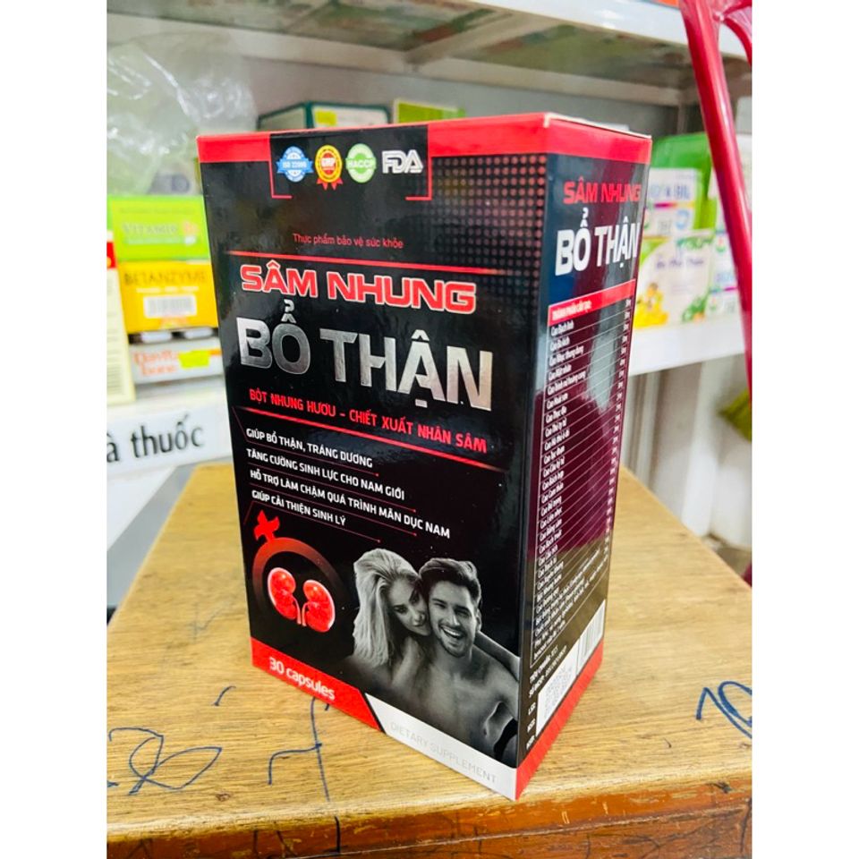 Thực phẩm Sâm Nhung Bổ Thận tăng cường sức khoẻ cho nam giới (Chai 30 viên)