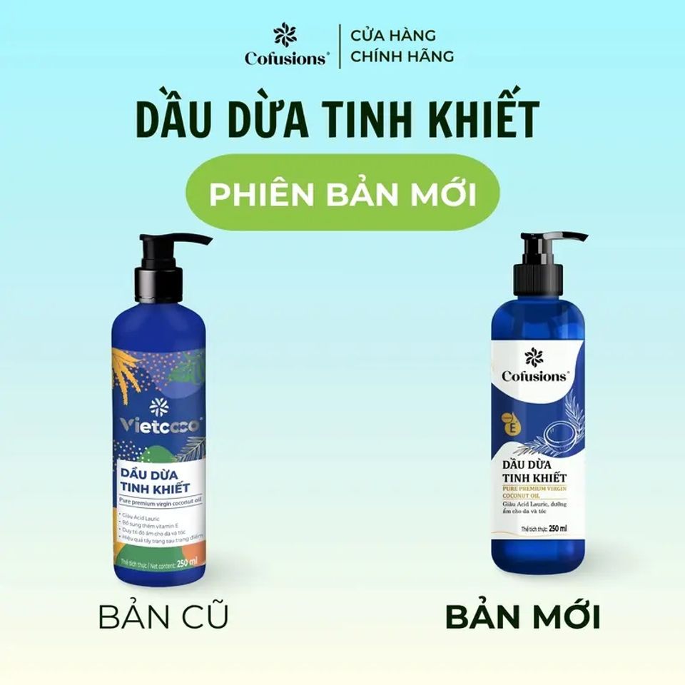 Dầu dừa tinh khiết mỹ phẩm Cofusions 250ml