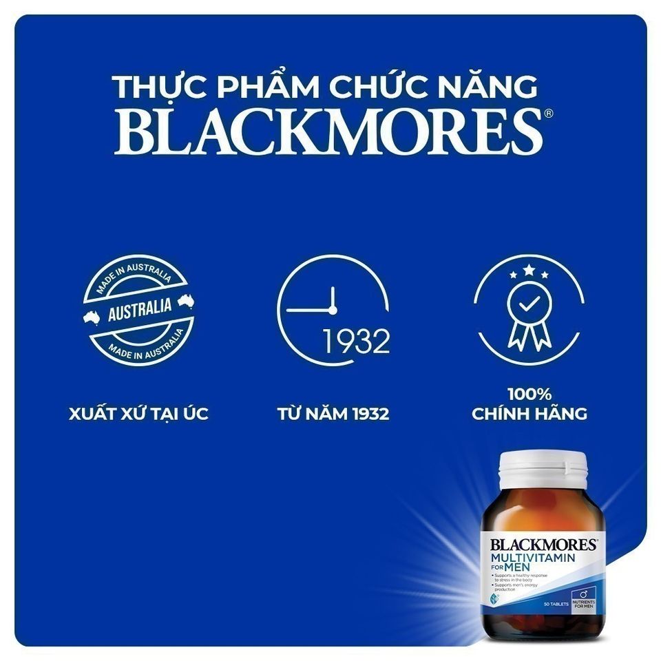 [NHẬP KHẨU] Vitamin Tổng Hợp Hỗ Trợ Sức Khỏe sinh lý Nam Giới Lọ 50 Viên