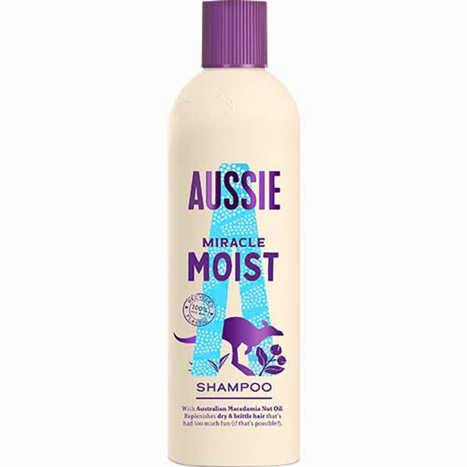 Dầu Gội Aussie giúp dưỡng ẩm làm mềm mượt tóc khô xơ, giúp tóc bồng bềnh Miracle Shampoo Moist 300ml chính hãng