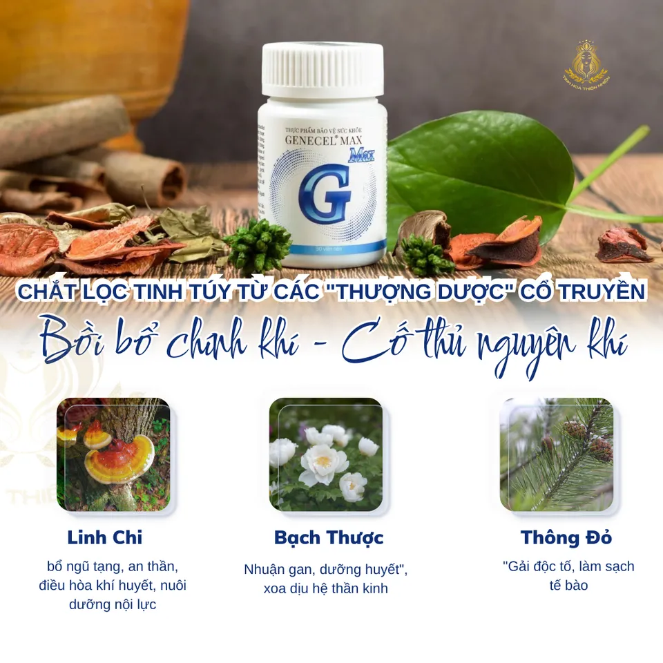 Genecel® Max - Viên uống Tăng Miễn Dịch & Đề Kháng. Chống Oxy Hóa. Hạn ...