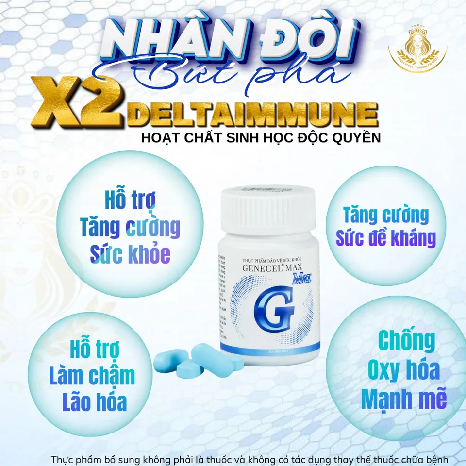 Genecel® Max - Viên uống Tăng Miễn Dịch & Đề Kháng. Chống Oxy Hóa. Hạn ...