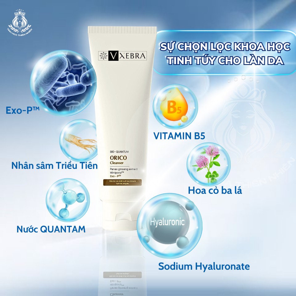 Sữa rửa mặt đa năng sạch sâu bụi mịn PM2.5, ô nhiễm, dầu thừa. Dưỡng ẩm, làm dịu mụn, kích ứng. Chống oxy hóa. Dùng được cho mọi  loại da ORICO VXEBRA 100g/tuýp 647790