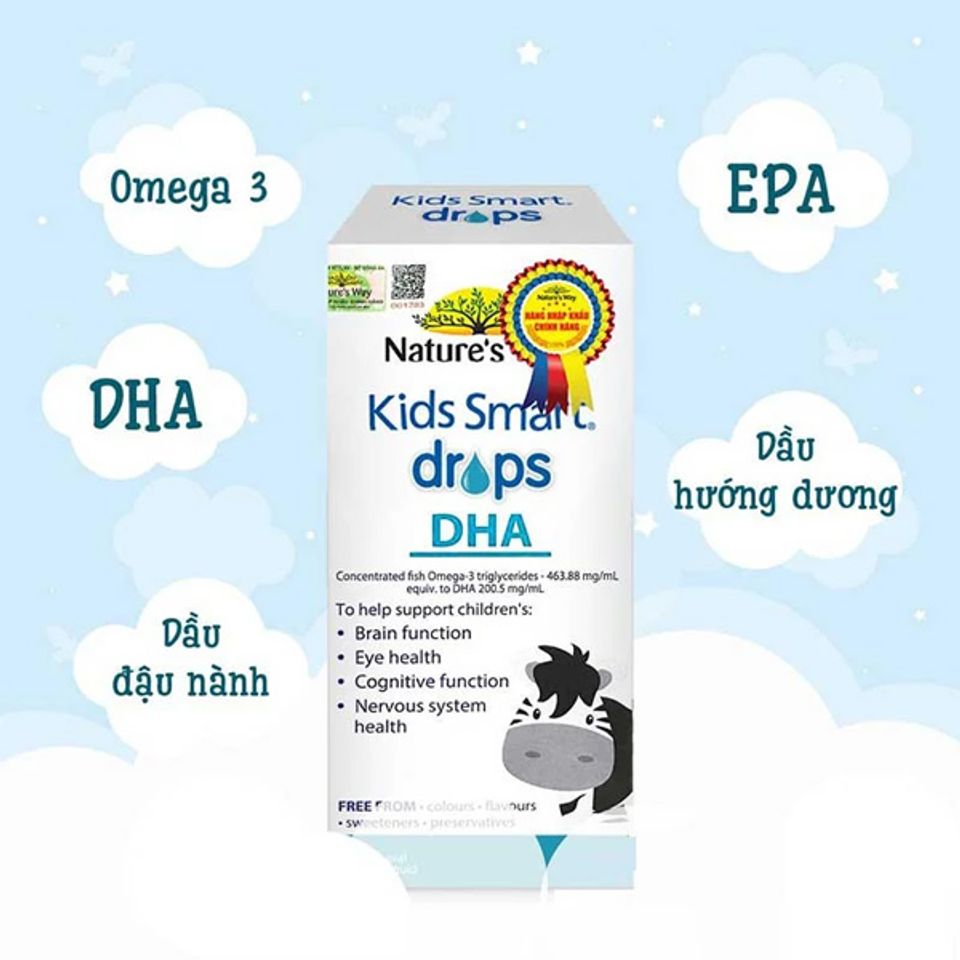 Siro bổ não Kids Smart Drops DHA Nature's Way (20ml)