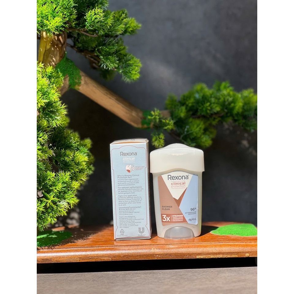 Lăn khử mùi Rexona Clinical Protection Shower Clean dành cho nữ hàng Úc