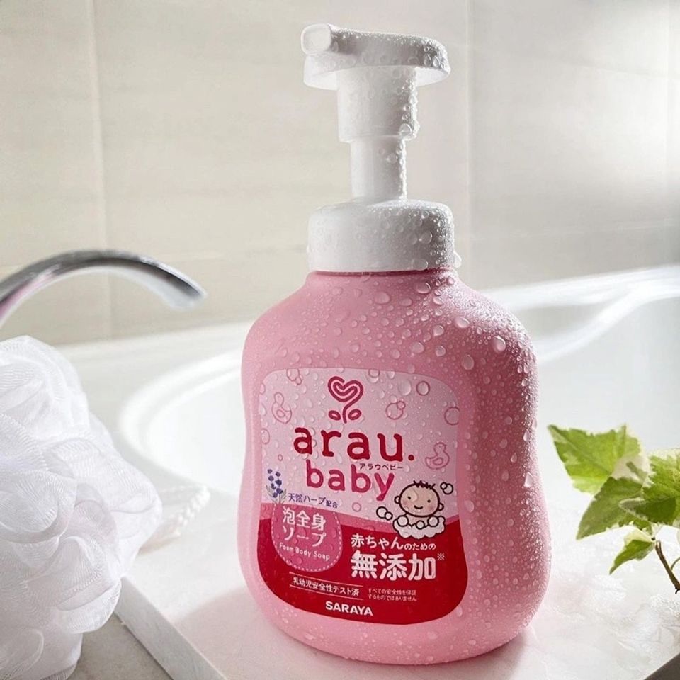 Bọt Tắm Gội Thảo Mộc Cho Bé Arau Baby - Chai 450ml
