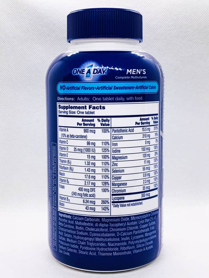 Vitamin One A Day dành cho nam One A Day Men’s Multivitamin 300 viên