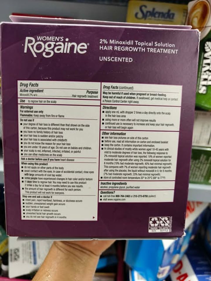Gel mọc tóc dành cho phụ nữ Women’s Rogaine 2% Minoxidil Gel 60ml