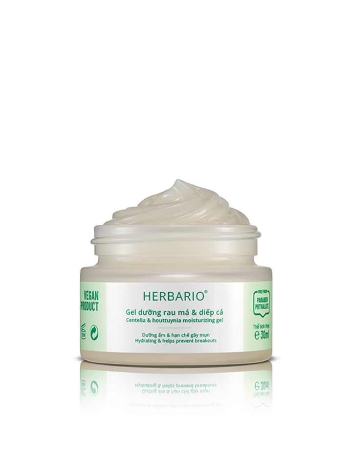 Gel Dưỡng Rau Má & Diếp Cá Thuần Chay Herbario 30ml