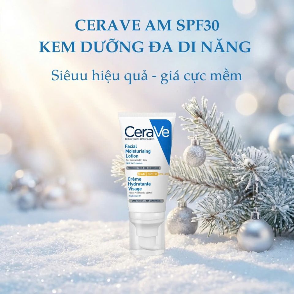 Kem Dưỡng Ẩm CERAVE FACIAL MOISTURIZING LOTION AM SPF30 _ 52ml (kem ngày )