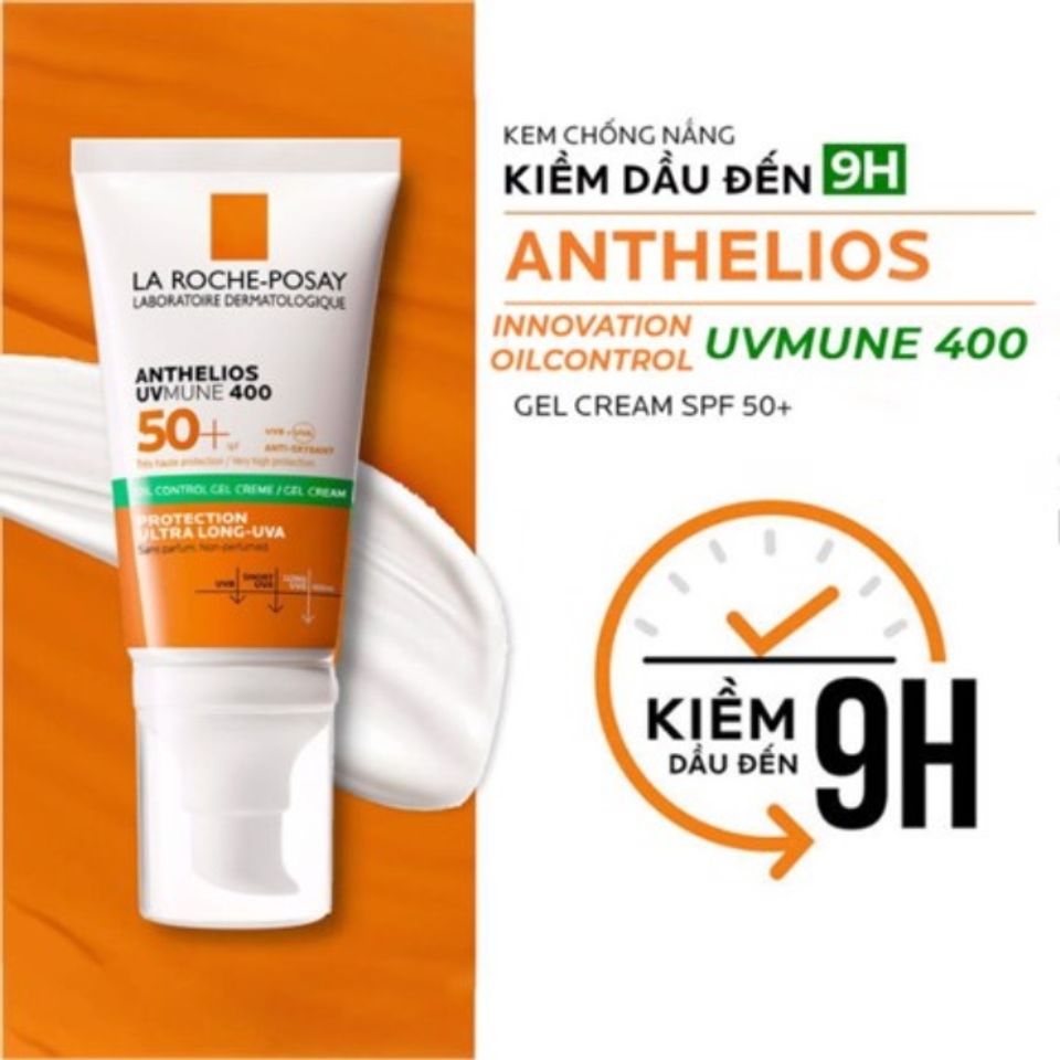 (Chai 50ml) Kem Chống Nắng La Roche Posay Anthelios UVMUNE 400 Gel – Cream SPF50 Chính Hãng 740845