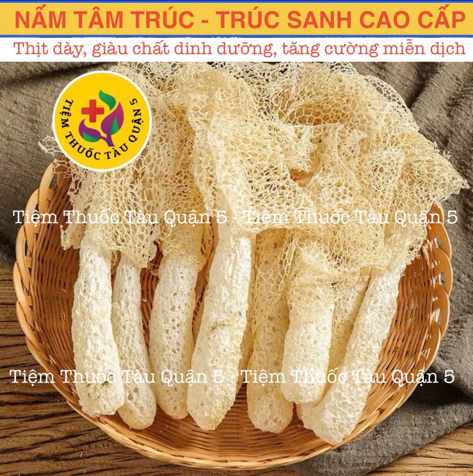 Nấm Tâm Trúc - Nấm Trúc Sanh - Nấm Nữ Hoàng - Nấm Măng 100gram (Hàng sấy khô, loại thượng hạng, thơm ngon) 651922