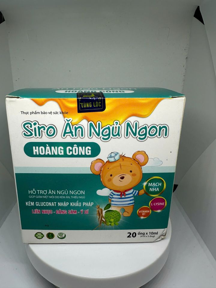 Siro Ăn Ngủ Ngon Hoàng Công hộp 20 ống