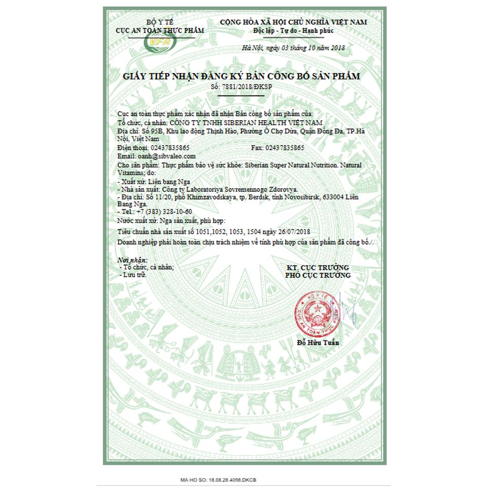 [ 500469 - Siberian ] Siêu vitamin thực phẩm bảo vệ sức khỏe Siberian Super Natural Nutrition. Natural Vitamins