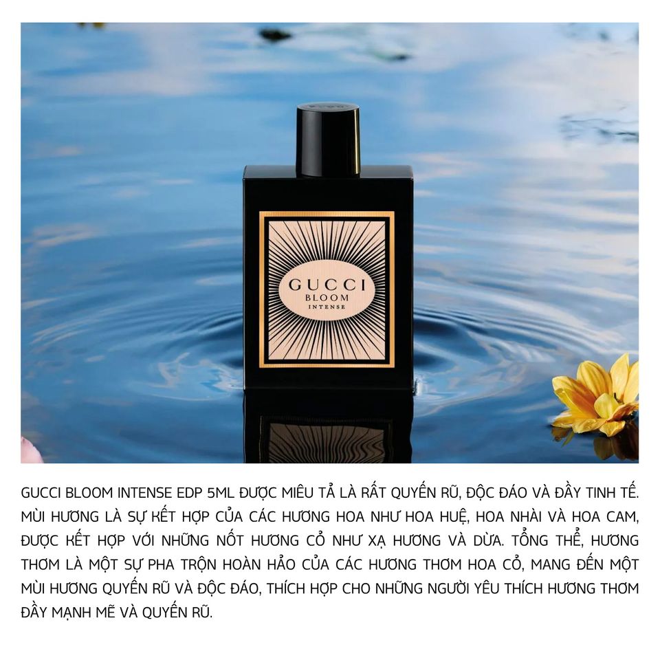 (Chiết 10ml) Nước Hoa Nữ Gucci Bloom Intense Eau De Parfum (EDP) Chính Hãng