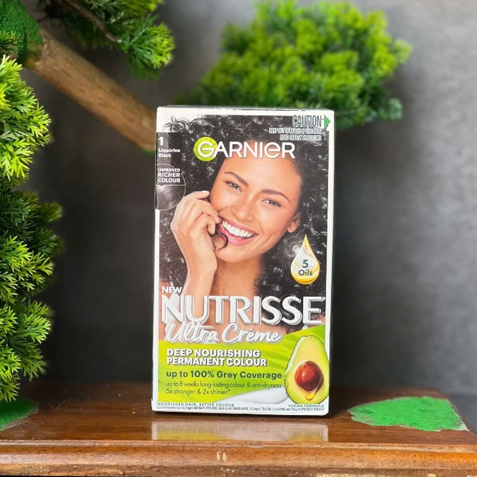 Nhuộm tóc Garnier Nutrisse màu số 1 - màu đen