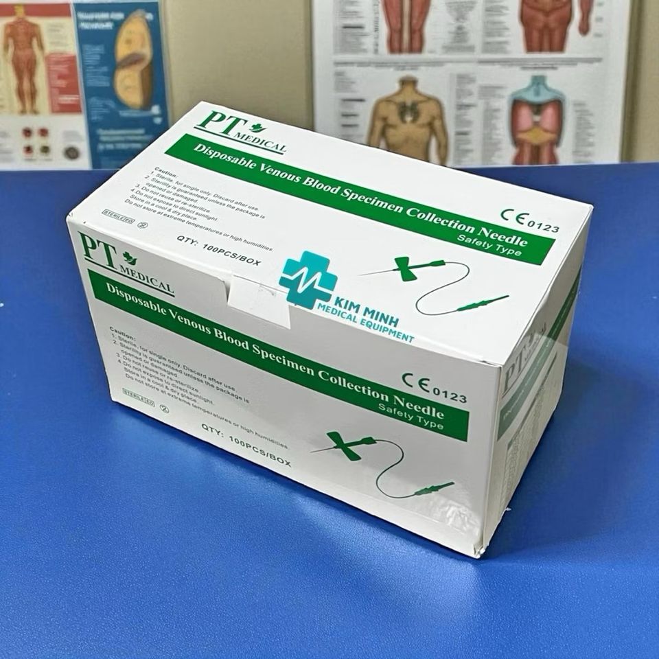 Kim lấy máu chân không có khóa an toàn PT dùng trong PRP 22G, 23G- Loại ...