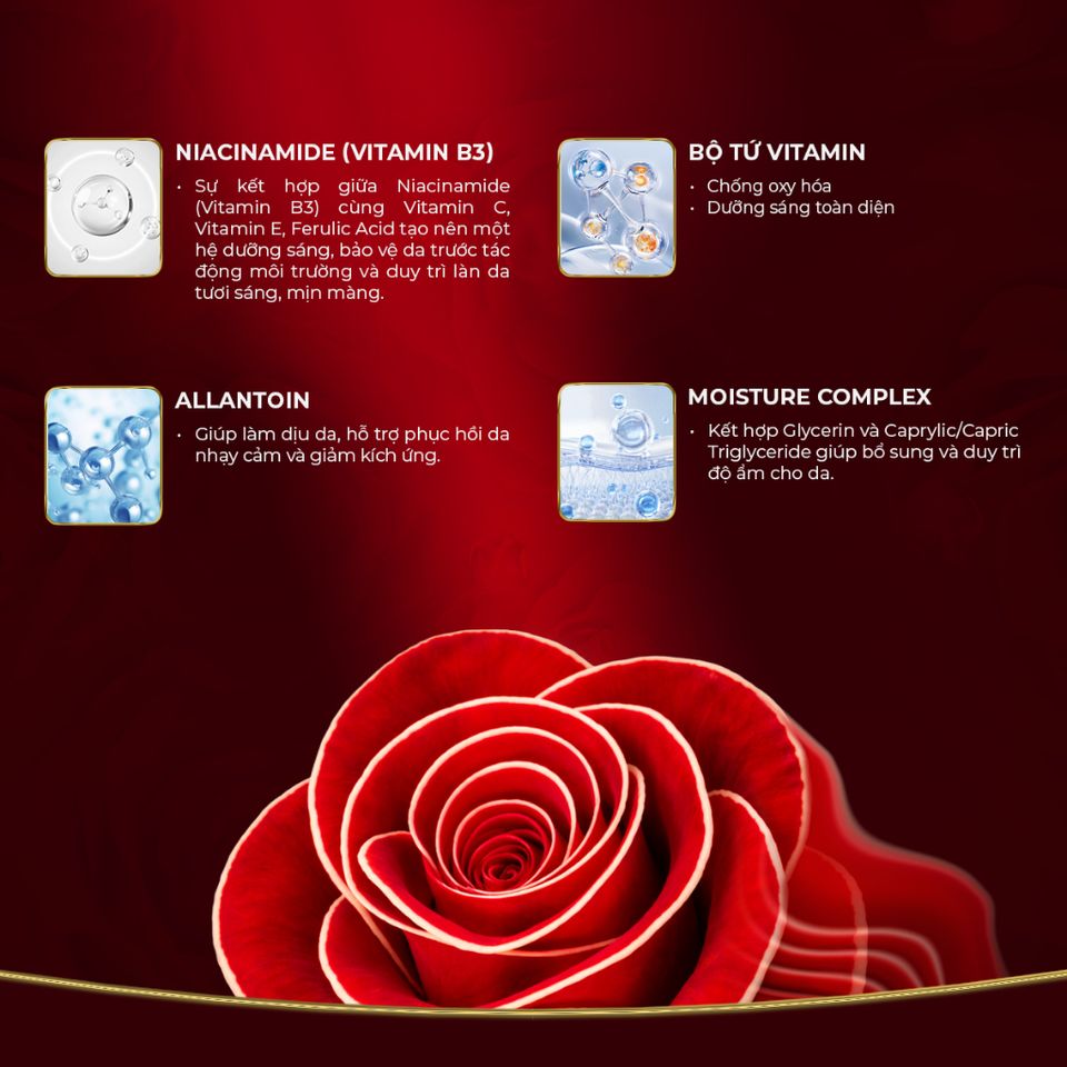 SHINIQUE Skin Whitening Anti-Aging Cream -  Kem Dưỡng Sáng Da, Cấp Ẩm với Niacinamide, Vitamin C, E, Ferulic Acid 50ml