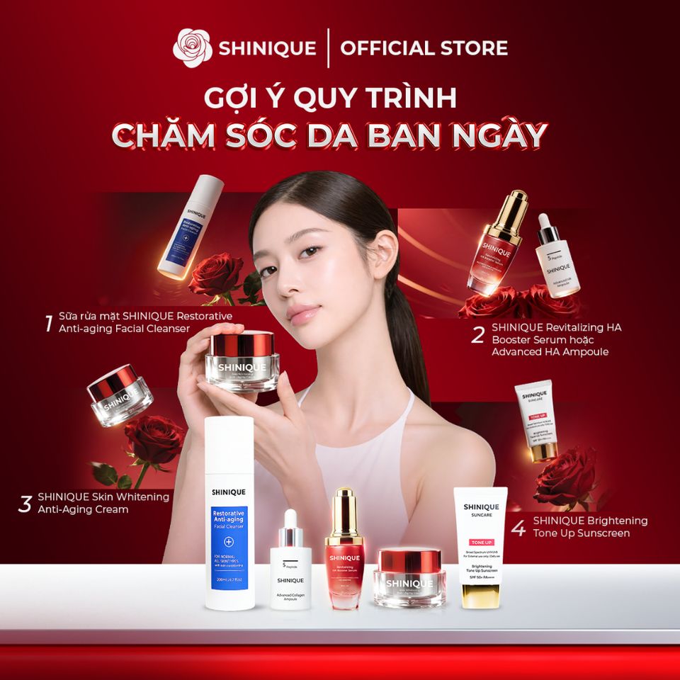 SHINIQUE Skin Whitening Anti-Aging Cream -  Kem Dưỡng Sáng Da, Cấp Ẩm với Niacinamide, Vitamin C, E, Ferulic Acid 50ml