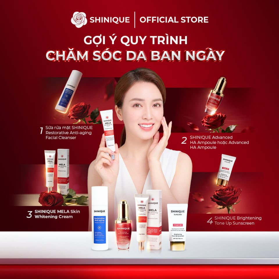 SHINIQUE MELA Skin Whitening Cream - Kem Dưỡng Da Hỗ Trợ Cải Thiện Nám và Không Đều Màu, Dưỡng Sáng Da - 30g