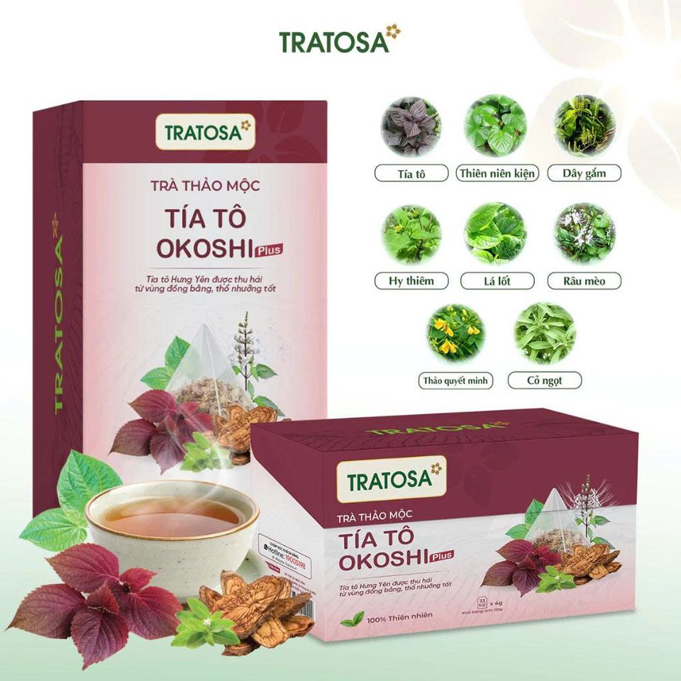 Trà Tía Tô Okoshi Hỗ Trợ Giảm Tê Bì Tay Chân, Đau Nhức Xương Khớp
