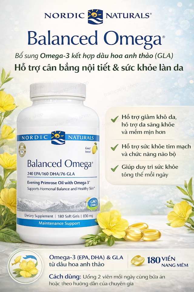 Nordic Naturals Balanced Omega – 180 Soft Gels (Nordic Naturals Ultimate Omega)