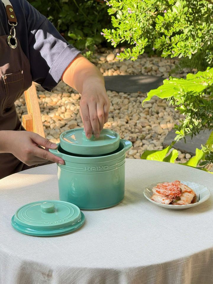 HŨ GỐM CẦU VÒNG KAIYO 1,5L - Đường kính 15cm, cao 16cm