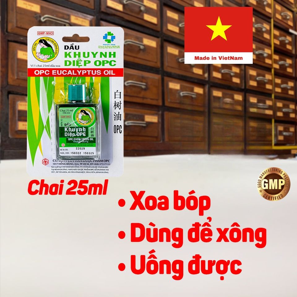 Dầu Khuynh Diệp OPC Trường Sơn - Ích Nhi làm ấm cơ thể, phòng ho, cảm cúm, đau bụng, tắm bé, ann toànn cho bé sơ sinh