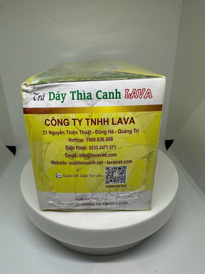 Trà Dây Thìa Canh Lava túi lọc dùng cho người tiểu đường tuýp 1, 2 - Hộp 30 túi